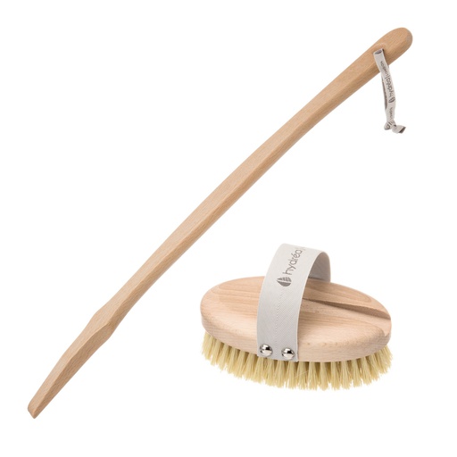 Professional Dry Skin líkamsbursti m/skafti (hörð áferð)