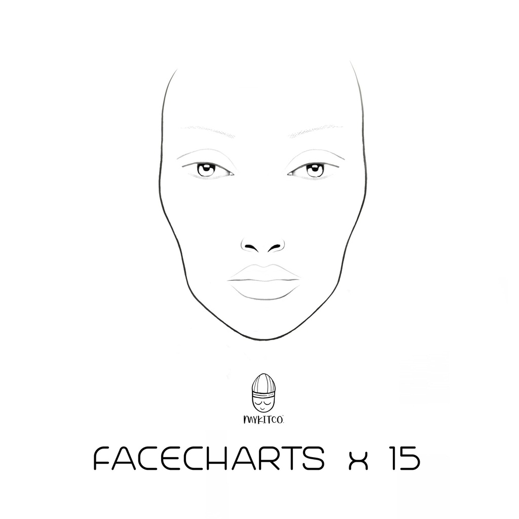 My Kit Co My Face Chart blöð - 15 stk
